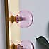 Coco Hollywood Mirror Light Brushed Gold & Chrome Pink Pink
