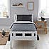 Jersey Monochrome Spotted 100% Cotton Cot Bed / Toddler Duvet Cover and Pillowcase Set Black and white