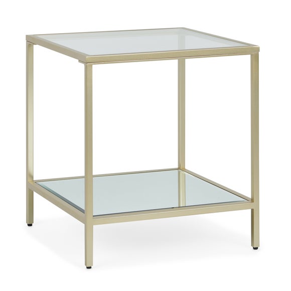 dunelm gold side table