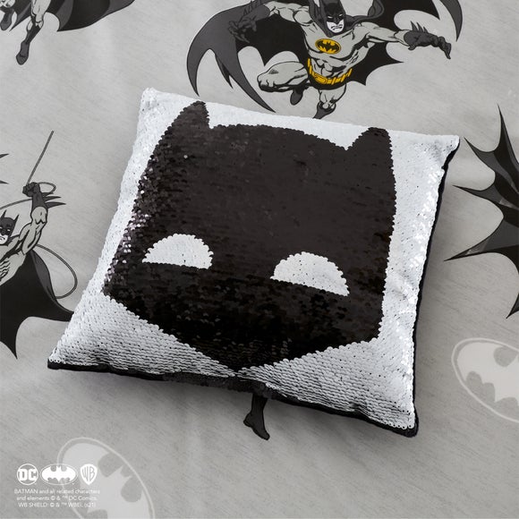 batman sequin pillow