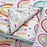 Coverless Elements Rainbow 100% Cotton 4 Tog Cot Quilt MultiColoured