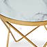Lexi White Marble Effect Side Table