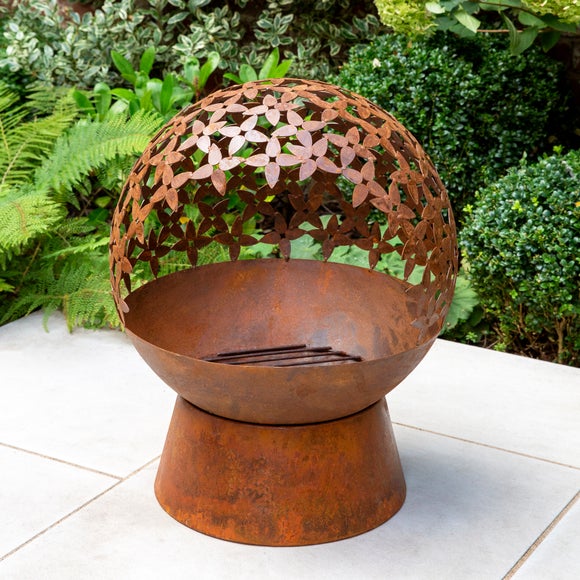 Flower Globe Fire Pit | Dunelm