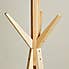 Ash Wood Coat Stand with Shelves Natural (Brown)