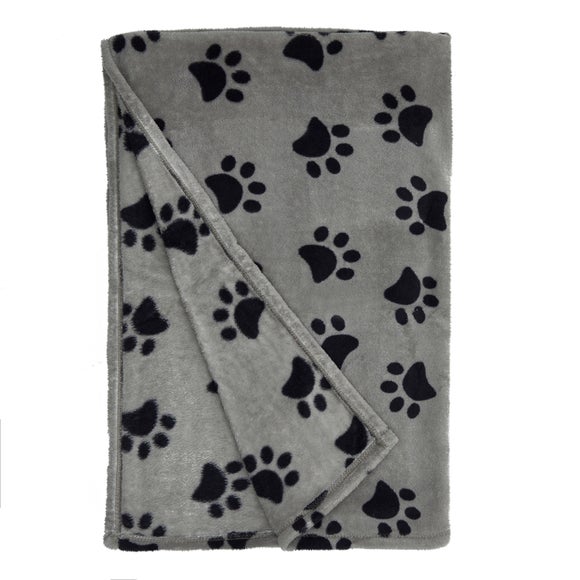 dog print throw blanket