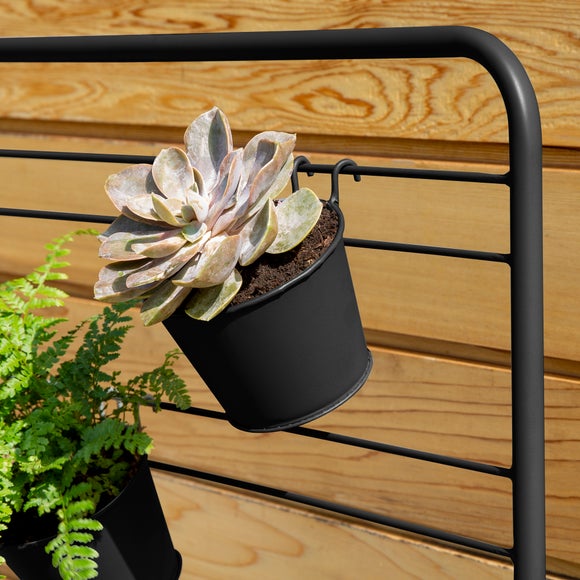 Tall Black Metal Trellis Planter | Dunelm