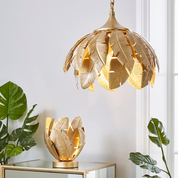 dunelm leaf lampshade