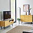 Oliver Wide TV Stand Ochre