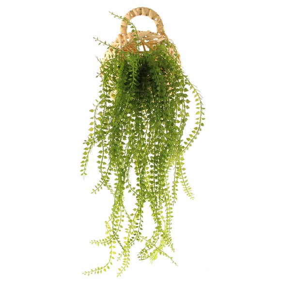 Hanging String of Pearls in Basket Dunelm