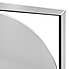 Square Frame Round Wall Mirror, 80cm Clear undefined