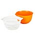 Handy Kitchen Bowl with Strainer Orange
