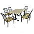 Hampton 6 Seater Dining Set with Ascot Chairs MultiColoured