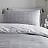 Appletree Silver Tick 100% Cotton Reversible Duvet Cover and Pillowcase Set  undefined