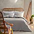 Appletree Luminia Silver 100% Cotton Duvet Cover and Pillowcase Set  undefined