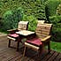 Charles Taylor 2 Seater Companion Set with Burgundy Seat Pads