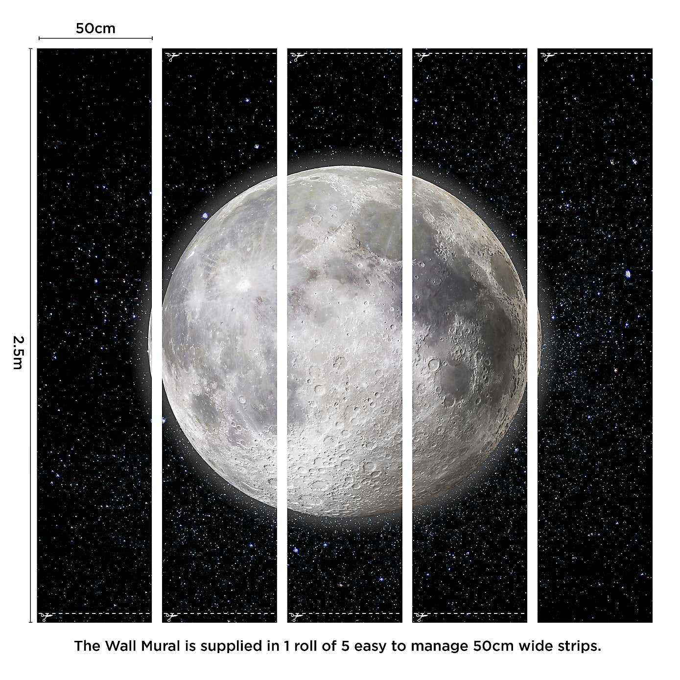 Moon Mural | Dunelm