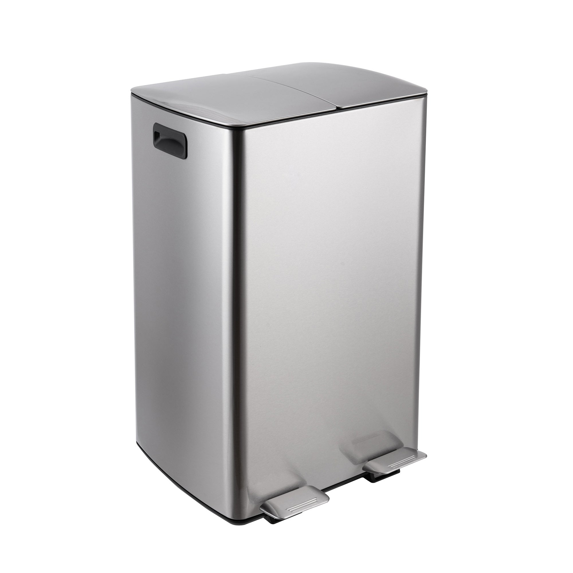 Stainless Steel 60L Curve Recycling Bin | Dunelm