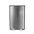 Stainless Steel 60L Curve Recycling Bin Silver