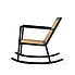 Miki Cane Rocking Chair Black