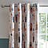 Fashion Bunnies Pink Blackout Eyelet Curtains  undefined