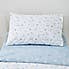 Doodle Dino Blue 100% Cotton Reversible Cot Bed / Toddler Duvet Cover and Pillowcase Set Light Blue undefined