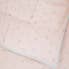 Coverless Ditsy Bunny Pink 100% Cotton 4 Tog Cot Bed / Toddler Quilt Light Pink