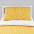 Mustard Spotted 100% Jersey Cotton Reversible Cot Bed / Toddler Duvet Cover and Pillowcase Set