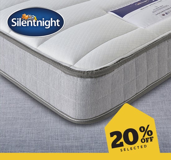 20% off selected Silentnight Mattresses