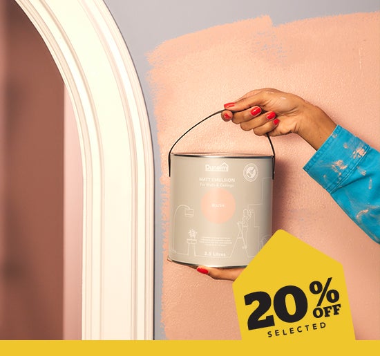 20% off selected Dunelm Paint