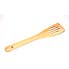 Beechwood Curved Slotted Spatula Natural (Brown)
