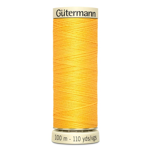 Gutermann Sew All Thread 100m Saffron (417) Yellow undefined