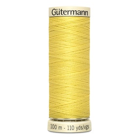 Gutermann Sew All Thread 100m Yellow (580)