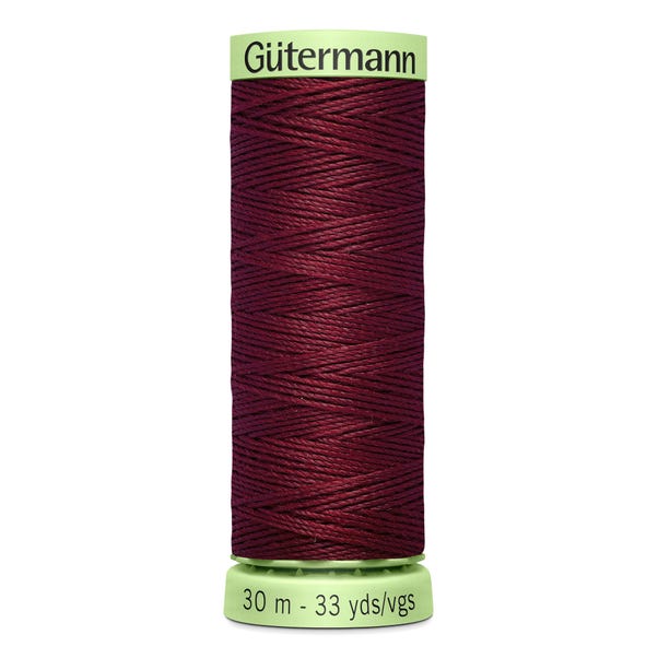 Gutermann Top Stitch Thread 30m Burgundy (369)