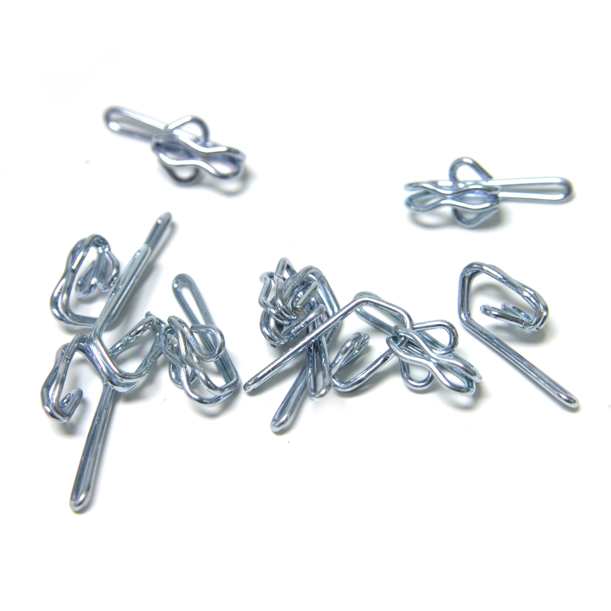 Pack Of 25 Metal Curtain Hooks Silver