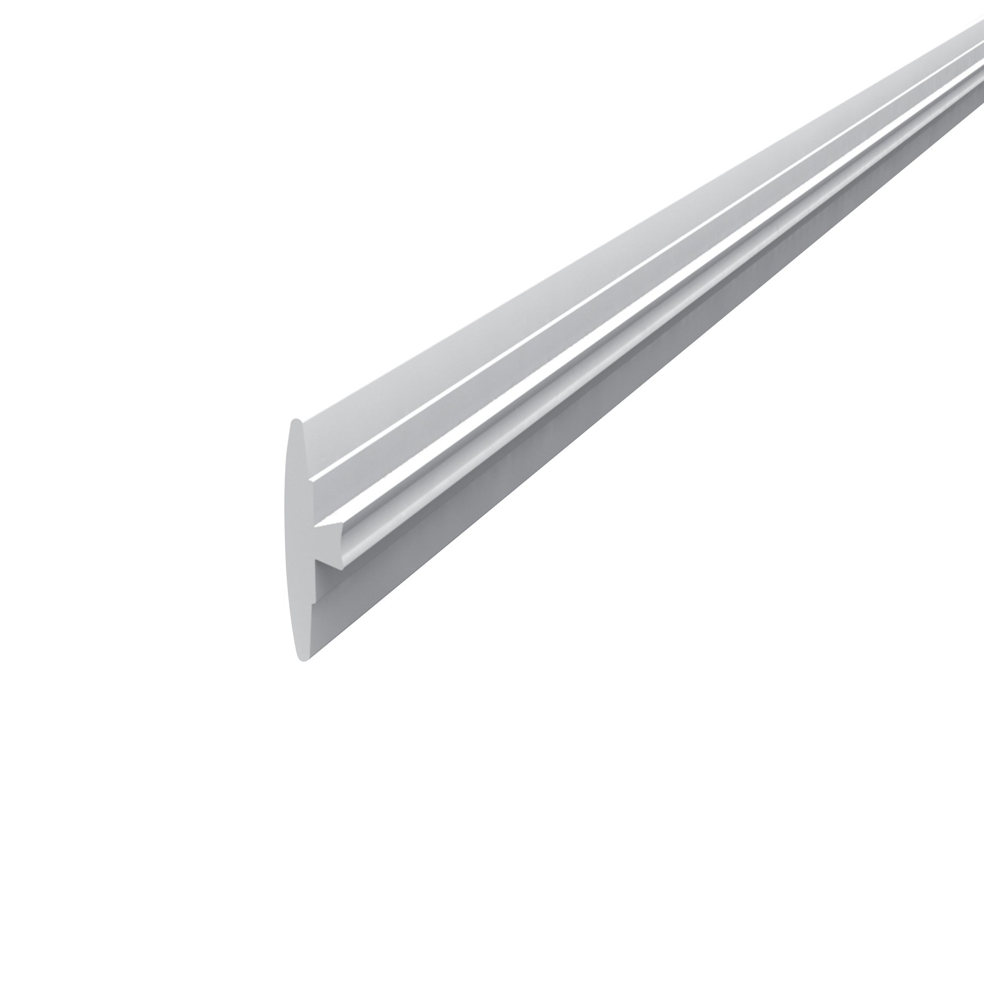 Plastic Curtain Track White