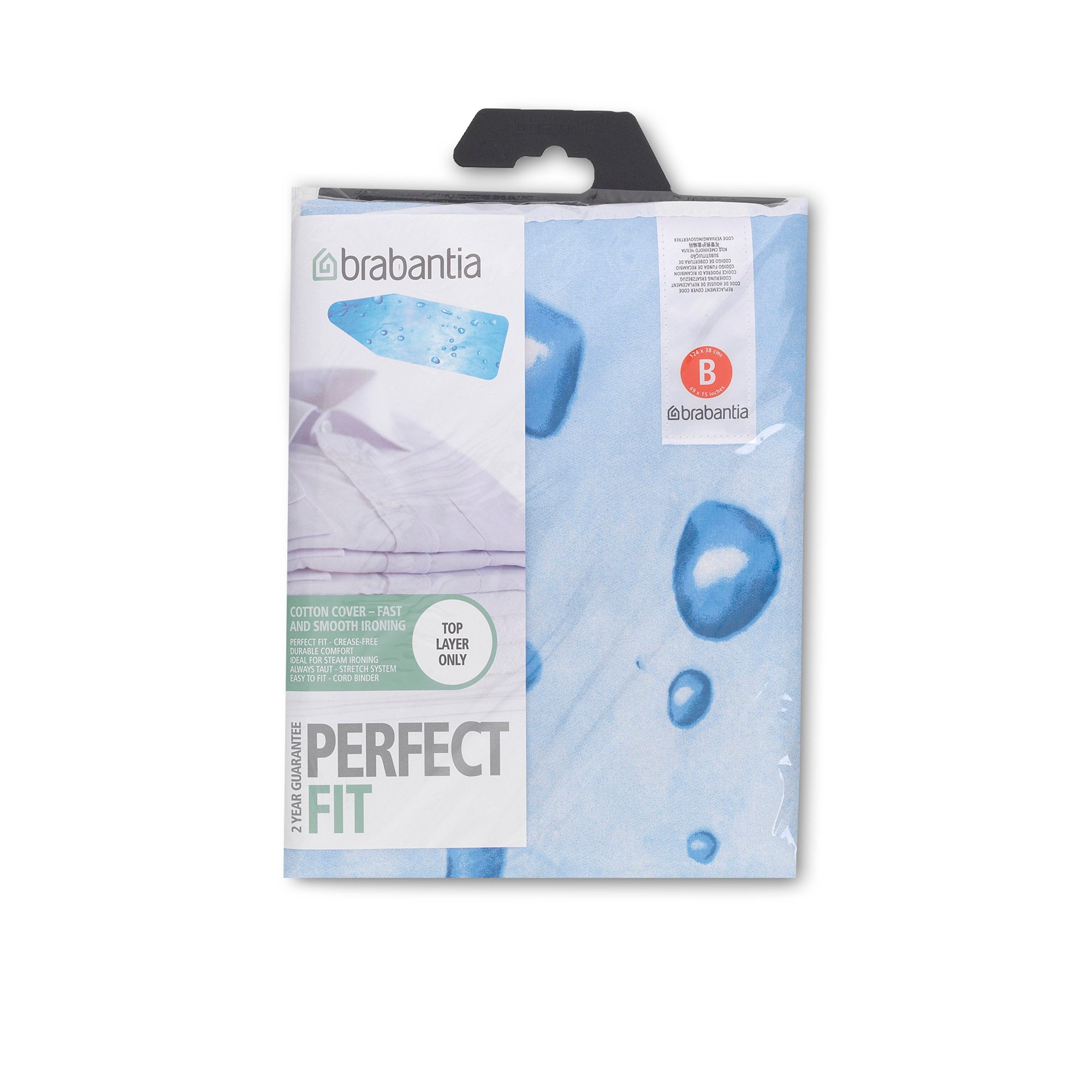 Brabantia Ironing Board Cover And Replacement Felt Pad Bundle Size B Metallised Silver Amazon Co Uk Kitchen Home
