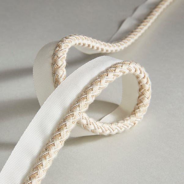 Contemporary Flanged Cord Natural Trim image 1 of 2