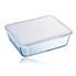 Pyrex Small Rectangular Dish with Lid Clear