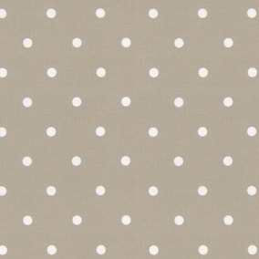 By the Metre Dotty Taupe PVC