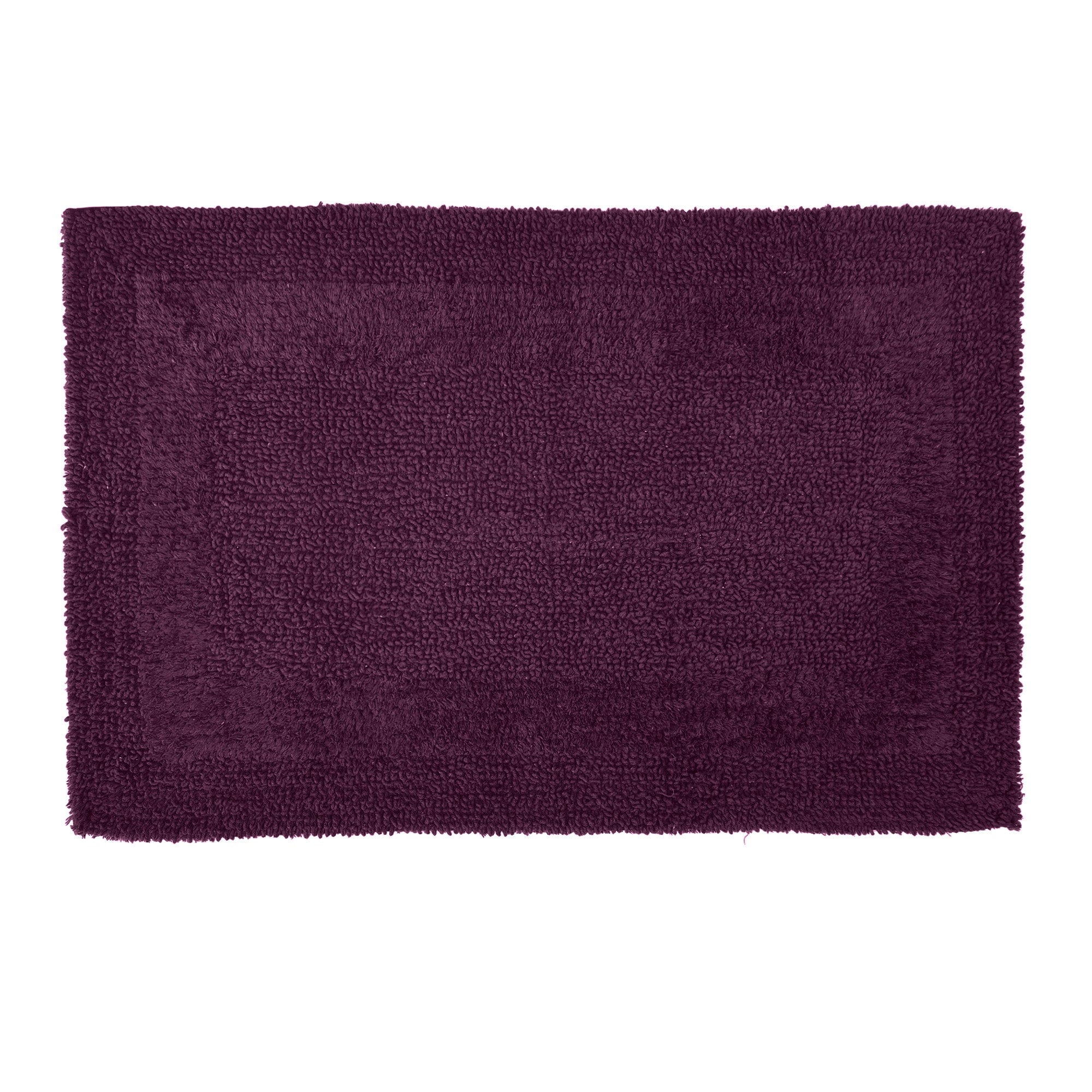 Super Soft Reversible Grape Bath Mat Purple