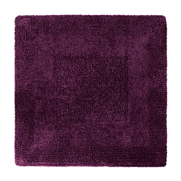 Super Soft Reversible Grape Square Bath Mat