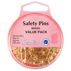 Safety Pins Brass