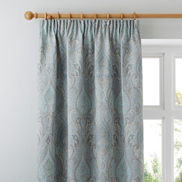 Novello Duck-Egg Pencil Pleat Curtains  undefined