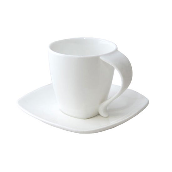 Pausa Fine China Double Espresso Cup & Saucer