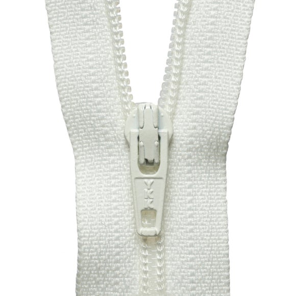 Cream Nylon Zip