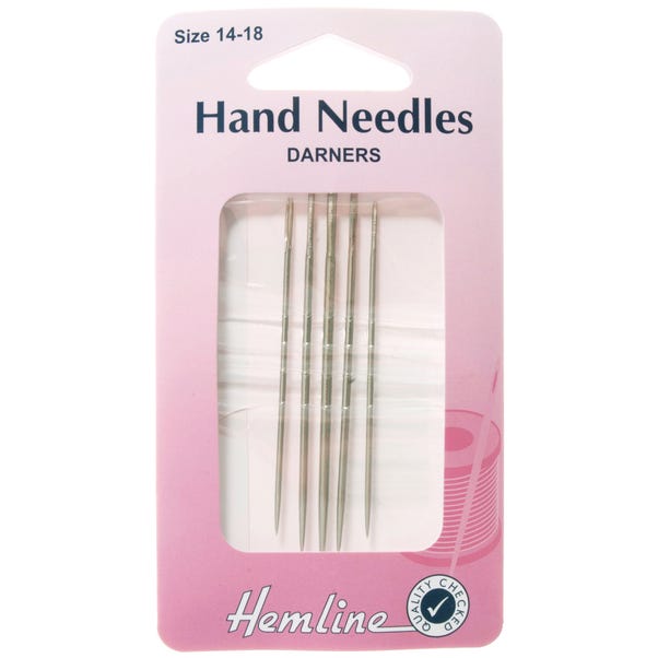 Hemline Darners 14-18 Hand Needles Silver
