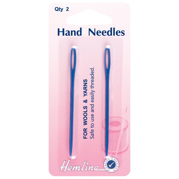 Hemline Yarn Metal Hand Needles Blue