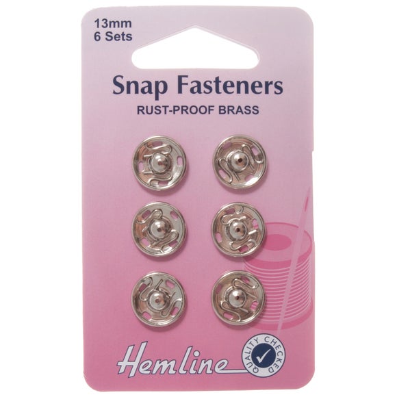 Hemline Nickel Snap Fasteners