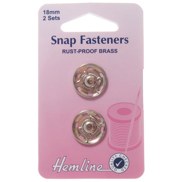 Hemline Nickel Snap Fasteners