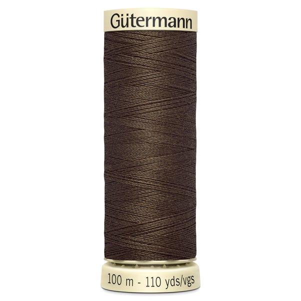 Gutermann Sew All Thread 100m Mid Brown (222) image 1 of 2